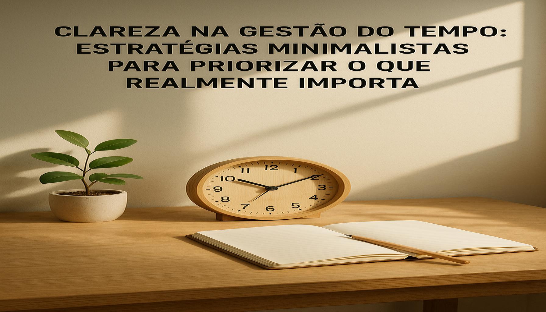 Clarity in Time Management: Minimalist Strategies to Prioritize What Really Matters