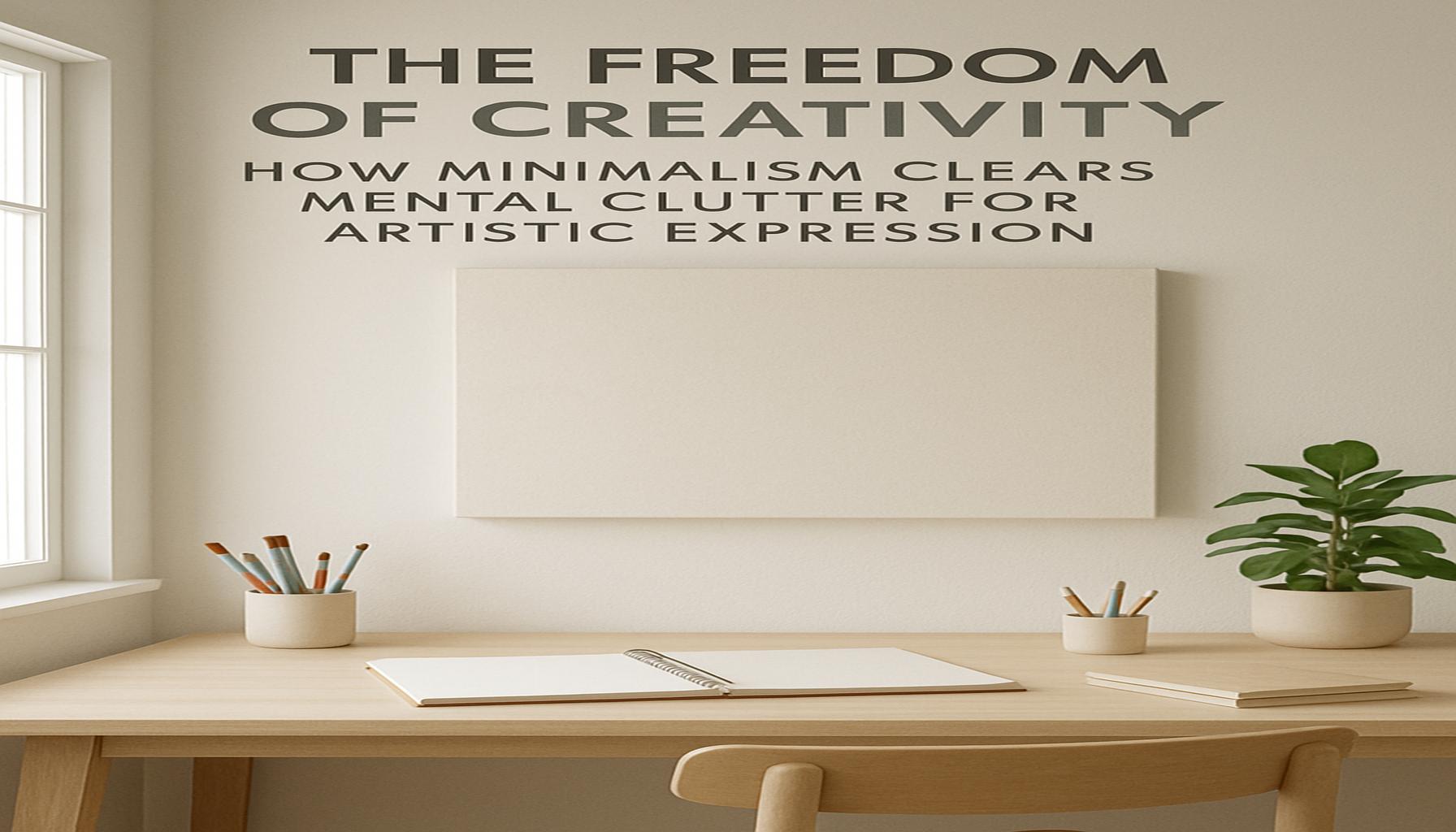 The Freedom of Creativity: How Minimalism Clears Mental Clutter for Artistic Expression
